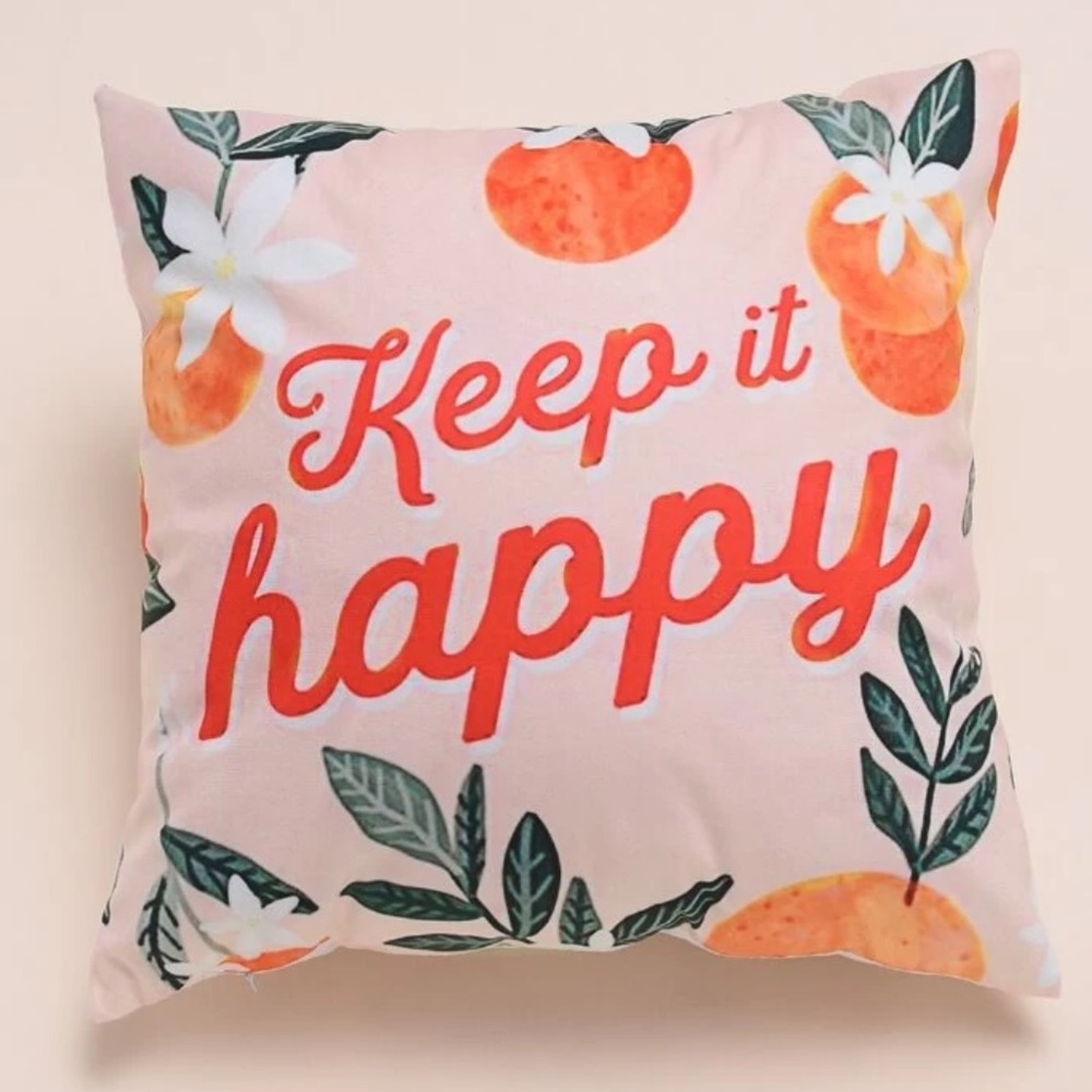 3 PACK // Colorful Boho Keep it Happy Pillow Cover